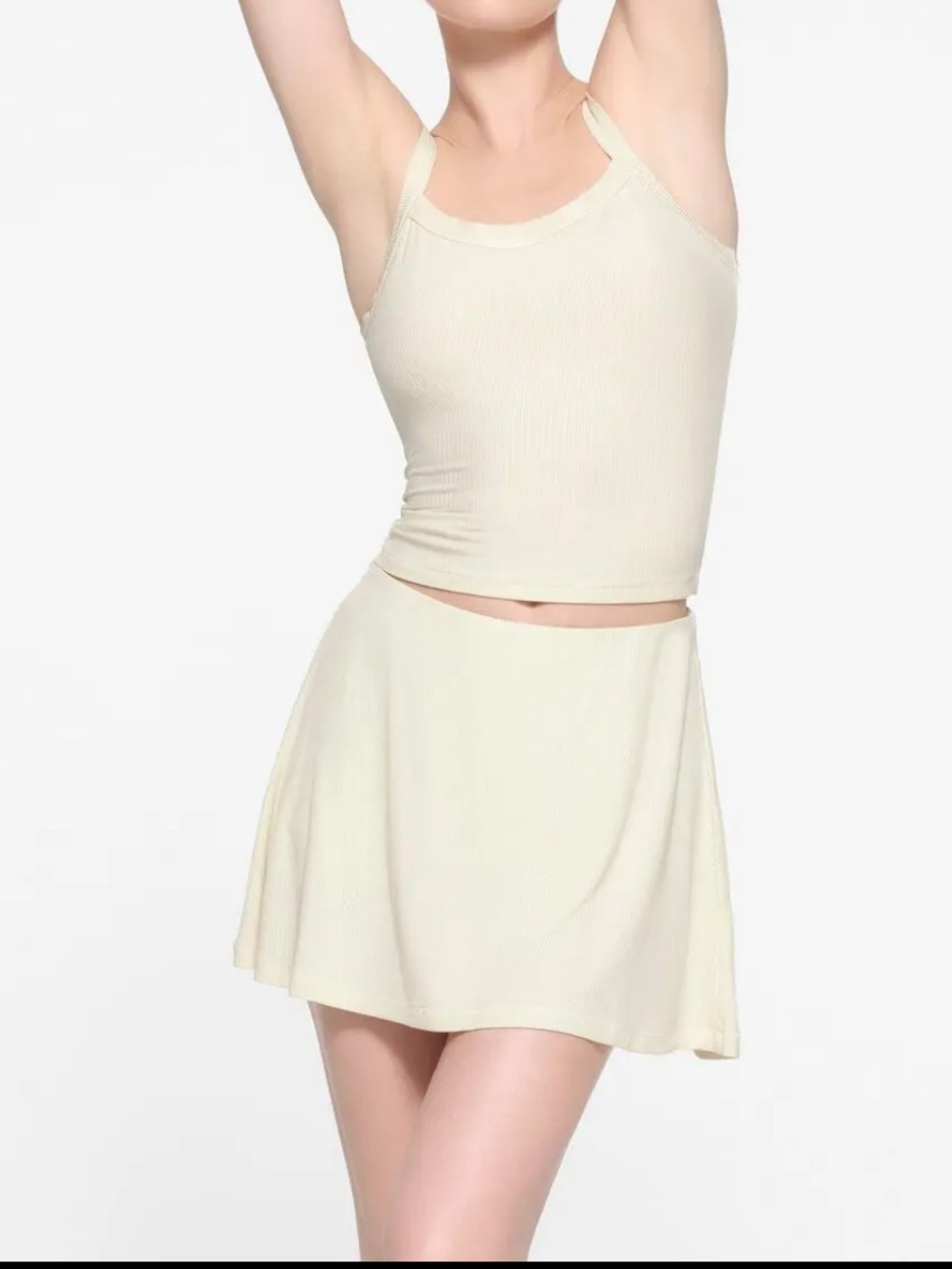 SKIMS SOFT LOUNGE SKORT | BONE / S